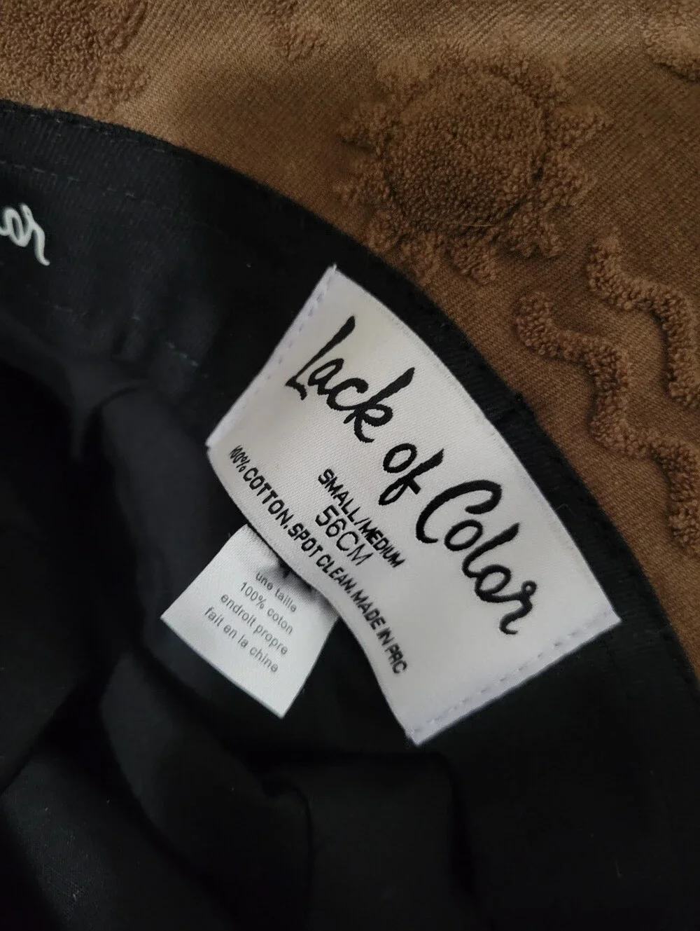 Lack Of Color Wave Terry Cloth Bucket Hat Size Small/Medium